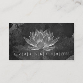 Cartão De Fidelidade Lealdade de instrução de meditação do YOGA Lotus P