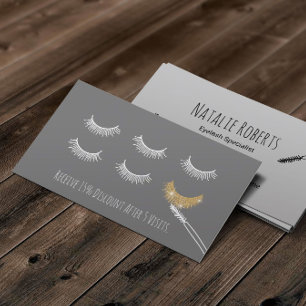 Cartão De Fidelidade Lealdade de Lash Lounge, Artista de Maquinaria de 