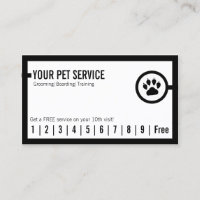 Lealdade de Pet Care Pet Grooming Cute Paw