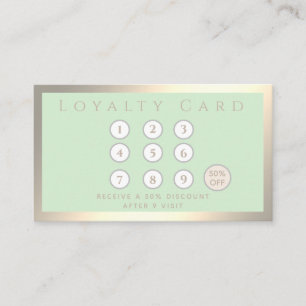 Cartão De Fidelidade Lealdade luminosa minimalista elegante e elegante