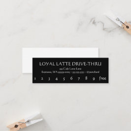 Cartão De Fidelidade Lealdade mini Latte Movimentação-Através de