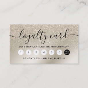 Cartão De Fidelidade Lealdade pérola marfim ombreiro metálico