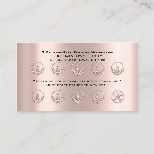 Cartão De Fidelidade Lealdade Placa Nutrição Herbos de Saúde Rosa 10 Ro (Verso)