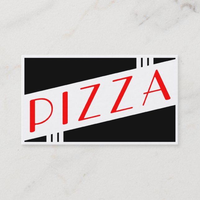 Cartão De Fidelidade lealdade retro do cliente da pizza (Frente)