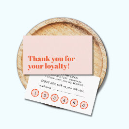 Cartão De Fidelidade Legal Salão Negrito Pastel Pastel