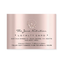 Letras de saúde de nutrição de cartão-fidelidade R