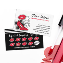 Lipstick Distributor Modern Glamor Lealdade Carimb