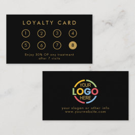 Cartão De Fidelidade Logotipo comercial da Elegante Moderna Empresa Pre