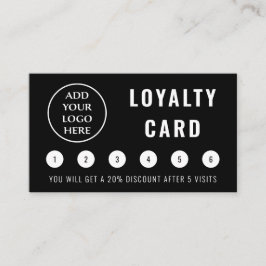 Cartão De Fidelidade Logotipo comercial moderno para profissionais de m