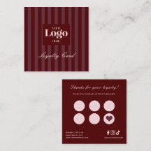 Logotipo Empresarial Luxo Listras Burgundy Café