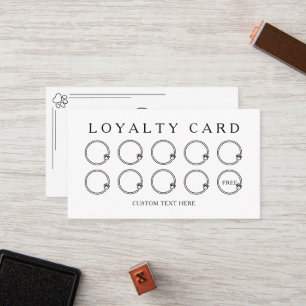 Cartão De Fidelidade Logotipo Personalizado Pinças Cachorros Cachorros