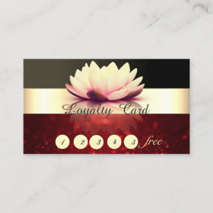 Cartão de Fidelidade Lotus Elegante,Listrado,Preto