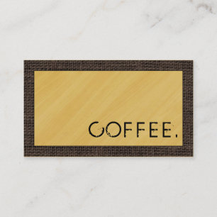 Cartão De Fidelidade Loyalties Café Punch Wood Parece Moderno Burlap #