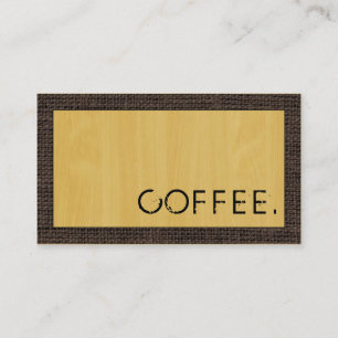 Cartão De Fidelidade Loyalties Café Punch Wood Parece Moderno Burlap #5