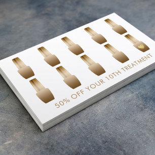 Cartão De Fidelidade Loyalty Card   Nail Salon Makeup Artist Manicurist