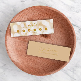 Cartão De Fidelidade Luzes de Champagne de Tendência Moderna