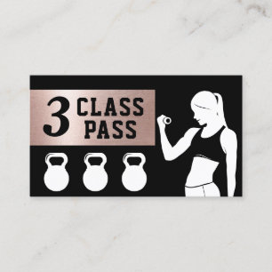 Cartão De Fidelidade Malhação Personal Trainer 3 Class Pass Lealdade 