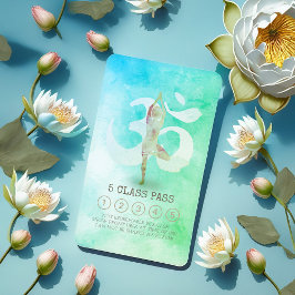 Cartão De Fidelidade Meditação de Yoga - Classe de Símbolo Om - Lealdad