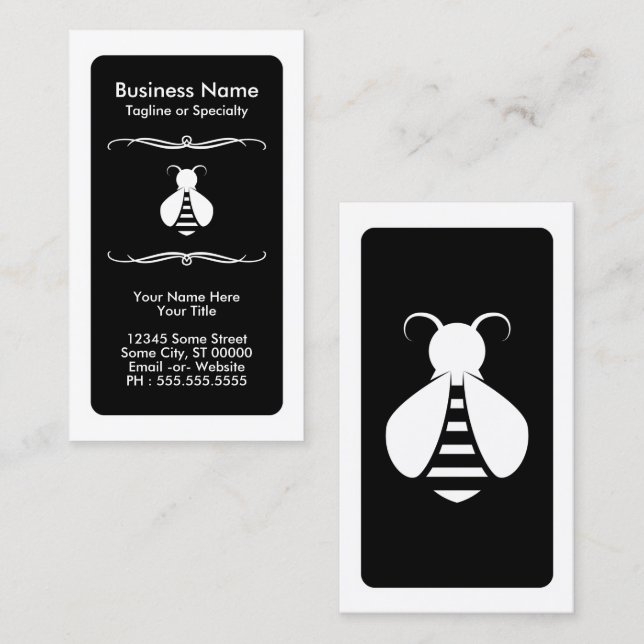 cartão de fidelidade mod Honey Bee (Frente/Verso)