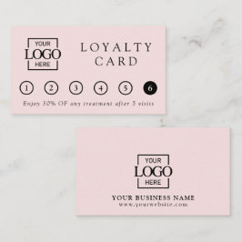Cartão De Fidelidade Modern Elegant Professional Business Logo Reward