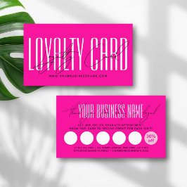 Cartão De Fidelidade Modern typography script reward 