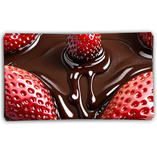 Cartão De Fidelidade morangos chocolate