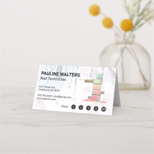Cartão De Fidelidade Nail Poli Ferramentas do Manicure