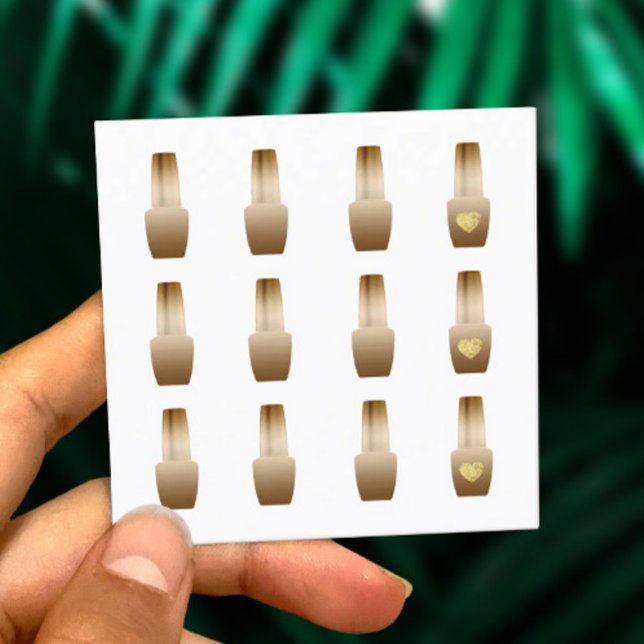 Cartão De Fidelidade Nail Salon Makeup Artist 12 Stamps Loyalty (Criador carregado)