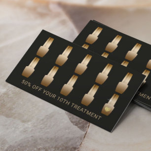 Cartão De Fidelidade Nail Salon Makeup Artista Manicurista Lealdade Mod