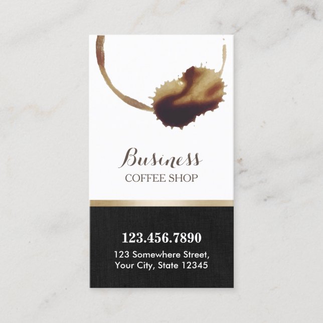 Cartão De Fidelidade O Café Contém o Café Clássico Comprar o Pagamento  (Frente)