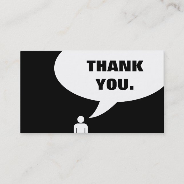 Cartão De Fidelidade obrigado. (lealdade do cliente) (Frente)