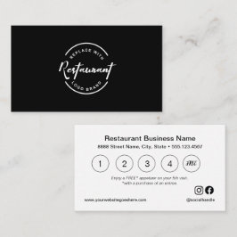 Cartão De Fidelidade Oferta de Aperitivo Grátis no Aplicativo de Recomp