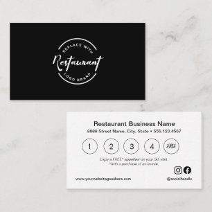Cartão De Fidelidade Oferta de Aperitivo Grátis no Aplicativo de Recomp