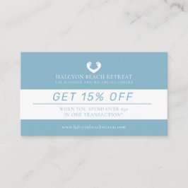 Cartão De Fidelidade Oferta de massagem de beleza com desconto de fidel