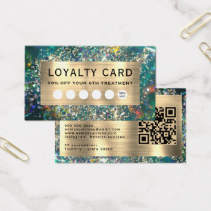 Cartão de fidelidade oral Dourado