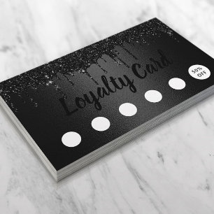 Cartão De Fidelidade Os Lashes Maqueiam Salão Negro Coloca Lealdade