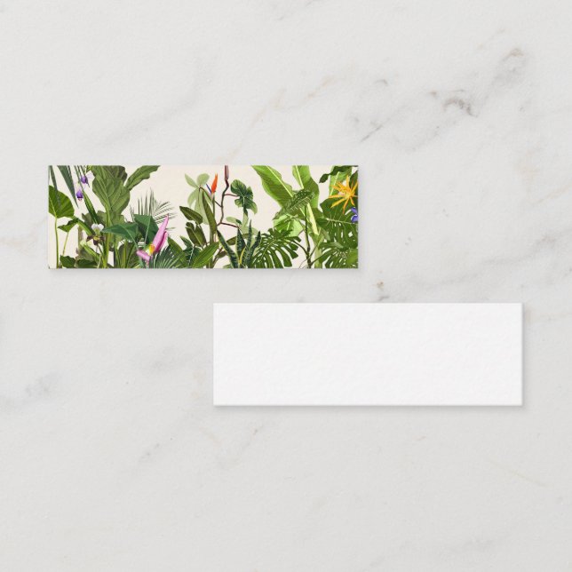 Cartão De Fidelidade Paisagem exótica da selva verde. (Frente/Verso)