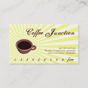 Cartão De Fidelidade Perfurador da bebida da explosão do café/cartão