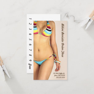 Cartão De Fidelidade Personalização da unidade Bikini Barista Thru