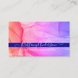 Cartão de fidelidade personalizado cor-de-rosa abs