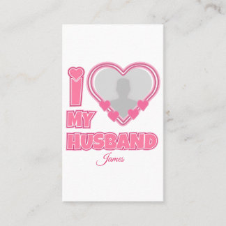Cartão De Fidelidade Personalizado Eu Amo Meu Marido - Adicionar Fotogr