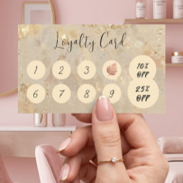 Cartão de Fidelidade Personalizado Gold Opal para 