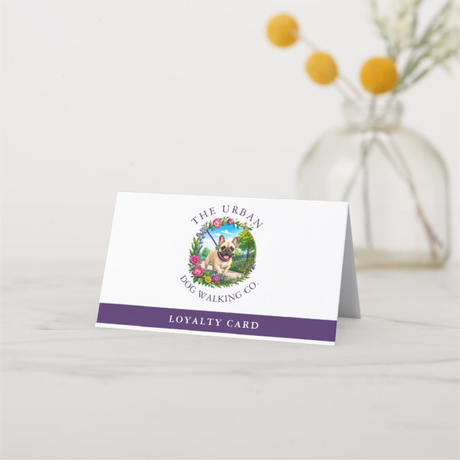 Cartão de Fidelidade Personalizado para Cães da Ra (Frente)