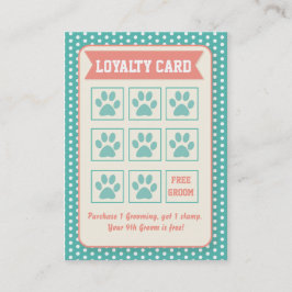 Cartão De Fidelidade Pet Groomer Loyalty Card - Personalizável