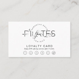 Cartão De Fidelidade Pilates Possui Palavras em Pilatos