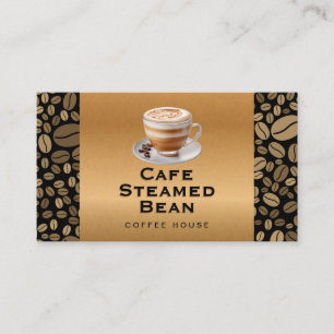 Cartão De Fidelidade Placa de Almofada de Café   Feijões de café
