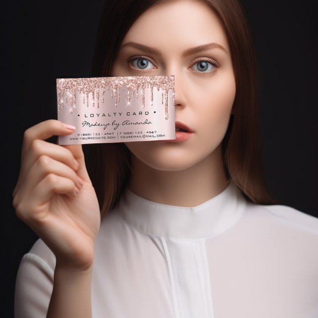 Cartão De Fidelidade Placa de Lealdade 6 Punch Makeup (Maqueamento de t (Criador carregado)