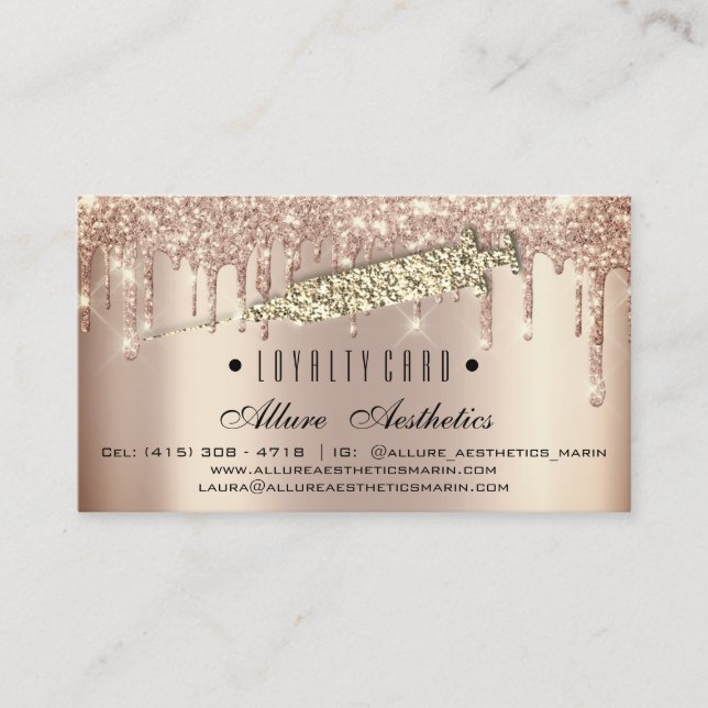 Cartão De Fidelidade Placa de Lealdade 6 Seringa Artista de Maturação P (Frente)