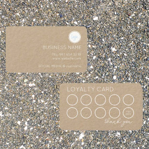 CARTÃO DE FIDELIDADE PLACA DE LEALDADE RUSTIC CONTEMPORARY BUSINESS LOG