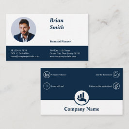 Cartão De Fidelidade Planejador financeiro profissional - Negócios azui